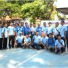 Panitia KNPI Cup I berfoto bersama seusai acara pembukaan berlangsung.